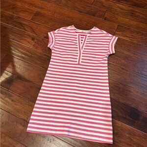 Vineyard Vines Pink and White Striped Dress